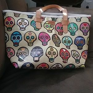 Large sugar skull bag